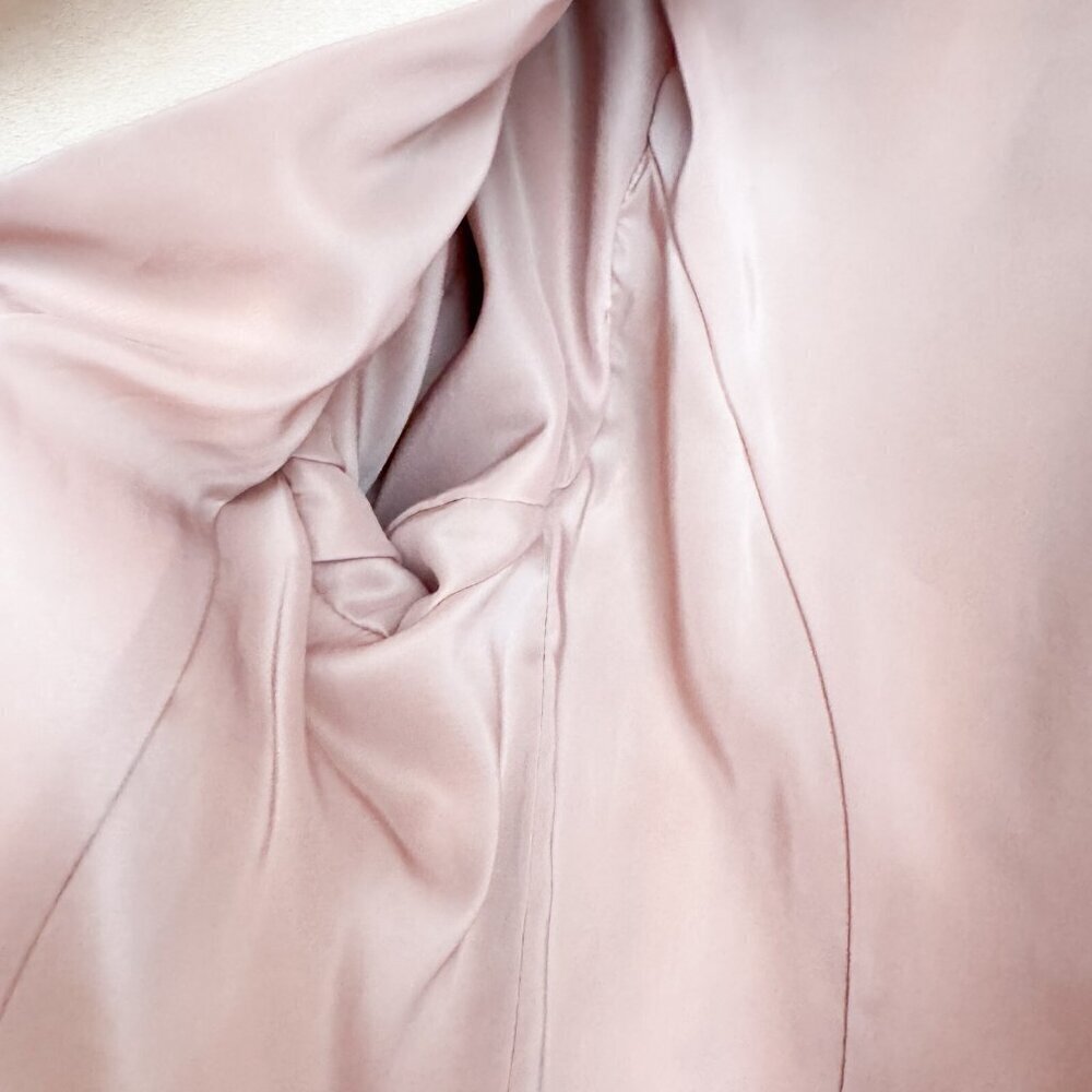 L'Agence Nude Beige Double Breasted Suede Goatskin Blazer 6 - Picture 11 of 14